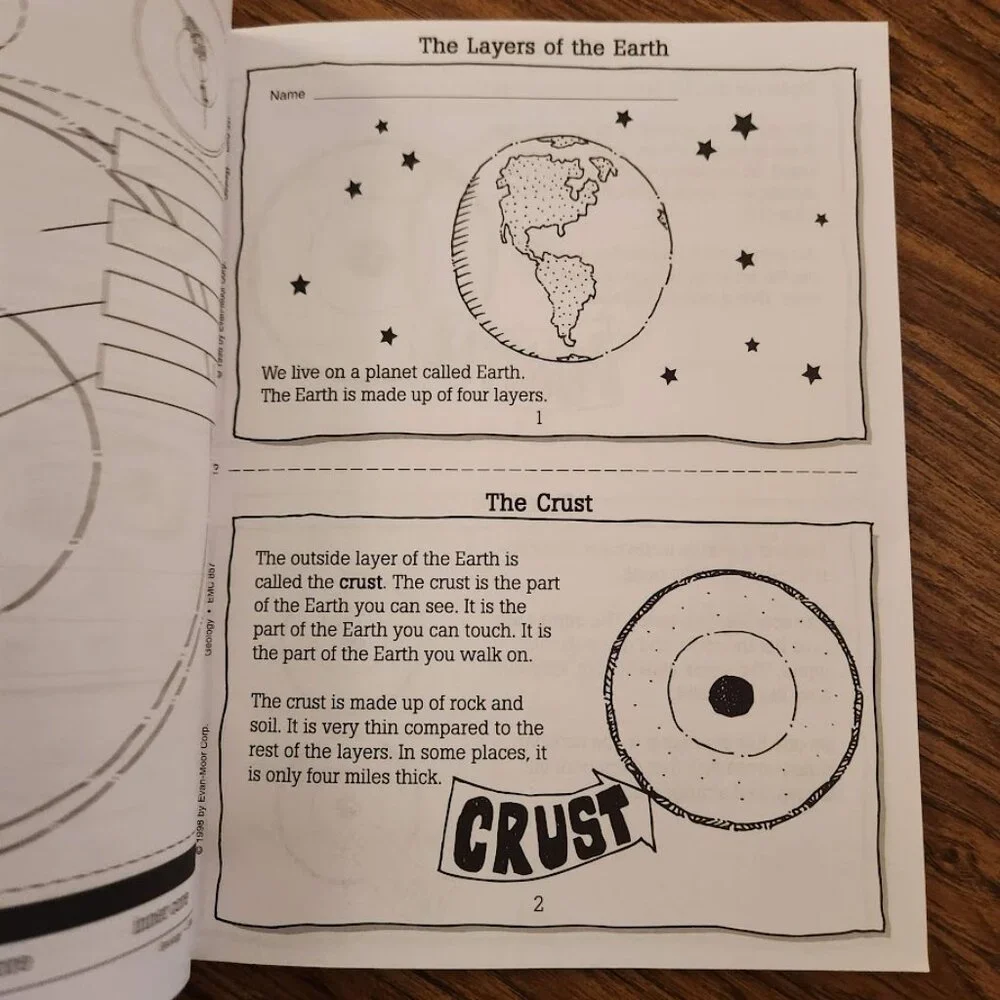 Scienceworks for Kids Series Geology Grades 1-3 by Evan-Moor Book Workbook